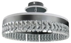 Lustră LED dimabilă aplicată LED/75W/230V 3000-6500K crom + telecomandă