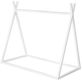 Pat pentru copii alb de tip casă 70x140 cm Montessori – Roba