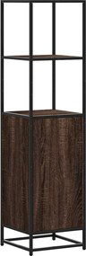 vidaXL Dulapuru stejar maro 35,5x35x139 cm lemn și metal prelucrat