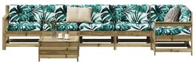 3250899 vidaXL Set canapea de grădină, 7 piese, lemn de pin tratat