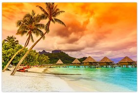 Tablou - Insula Bora Bora (90x60 cm)