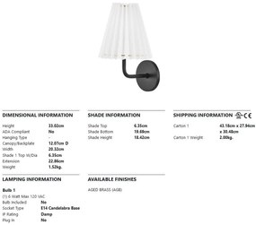 Aplica de perete design modern DEMI small, neagra