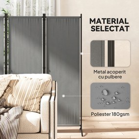 Outsunny Paravan Pliabil de Divizare Camera din 4 Panouri | Aosom Romania