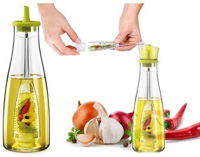 Recipient pentru ulei cu sită de filtrare, 500 ml