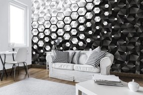 Fototapet - 3D  hexagon (254x184 cm)