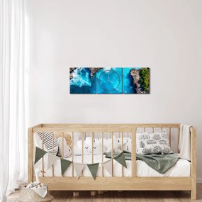 Tablou - Golful din Bali (cu ceas) (90x30 cm)