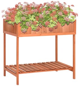 vidaXL Jardinieră plante aromatice, 80x60x80 cm, lemn masiv de brad