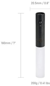 Aplică de perete neagră LED cu USB Baton – Gingko
