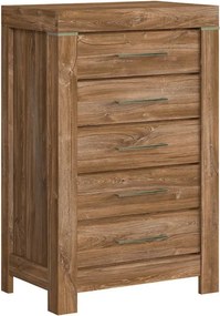 Comoda GENT, stejar stirling, PAL laminat, 70x45x110 cm