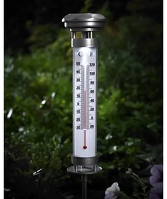 Grundig 89640 - Lampă solară LED cu termometru 1xLED/1,2V 600mAh IP44