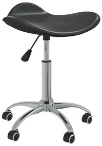 vidaXL Scaun de birou, negru, piele ecologică