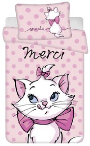 Disney Marie Merci husa de pat pentru copii 100×135 cm, 40×60 cm