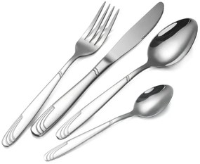Set tacamuri Bohmann BH-BP A84-SM, 84 buc., Cutie din lemn, Inox