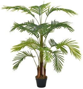 280193 vidaXL Plantă artificială palmier cu ghiveci, verde, 120 cm