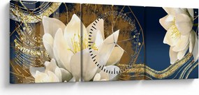 Tablou - Colaj (cu ceas) (90x30 cm)