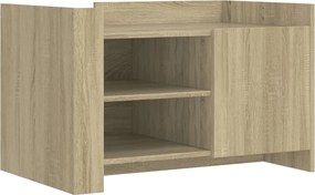 vidaXL Măsuță de cafea, stejar sonoma, 80x50x50 cm, lemn prelucrat