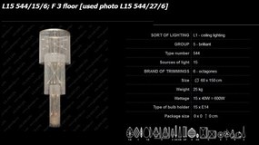 Lustra spirala Cristal Bohemia L15 512/24/3
