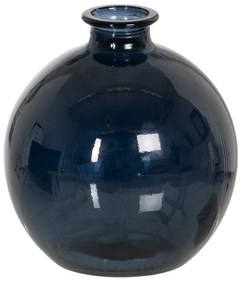 Vază albastru-închis lucrată manual (înălțime 18 cm) – Ixia