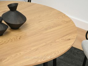 Masă de sufragerie Bird (stejar + negru). 1111740