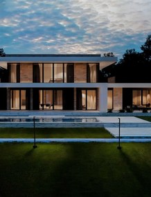 Stalp LED iluminat exterior modern IP65 PIPE H-90cm negru