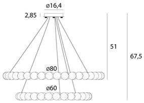 Lustra decorativa metal auriu, piatra naturala LED Coralys