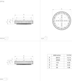 Plafonieră LED dimabilă BALPARDA LED/23,5W/230V Eglo 39746
