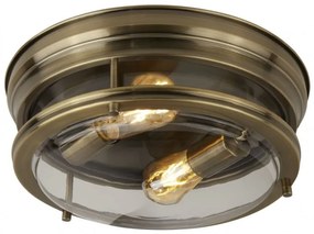 Plafoniera pentru baie IP44 35cm Glasgow alama antic 5182AB SRT