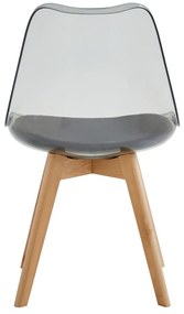 Scaun sufragerie Bralla 2 (transparent + fag + negru) . 1116240