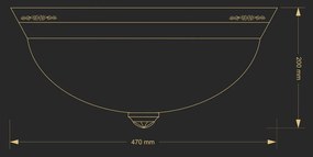 Plafoniera design clasic realizata manual BELLAGIO, 47cm