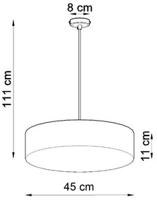 Lustră albă ø 45 cm Atis – Sollux