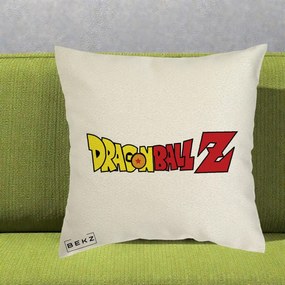 Perna Personalizata Dragon Ball Z Clasic, 40x40 cm, Ecru, Husa Detasabila, Perna Inclusa, BEKZ®