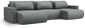 Canapea extensibila panoramica Belfast 4 locuri stofa L340 cm