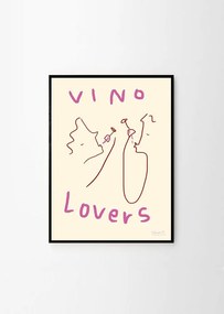 Poster 50x70 cm Vino Lovers – Ruby Hughes – The Poster Club