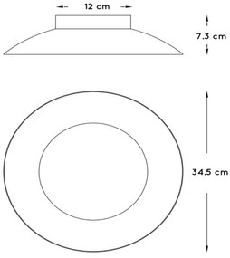 Lucide 79177/12/30 - LED Plafonieră FOSKAL LED/12W/230V