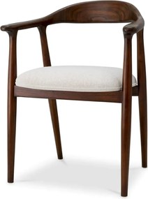 Scaun elegant design LUX Beale maro/ crem