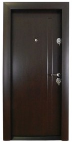 Ușă Metalică cu MDF Modern FV 386 Alb PVC Dreapta