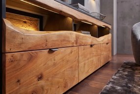 Comoda TV din lemn masiv GRAND ACACIA 180cm cu iluminat