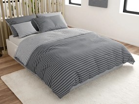 Povlečení z Renforcé bavlny CAPRIVI šedé knoflík Dimensiune lenjerie de pat: 70 x 90 cm | 140 x 200 cm