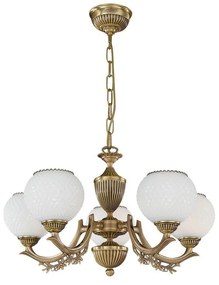 Candelabru din alama cu 5 brate design italian 8650