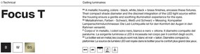 Spot LED aplicat directionabil Focus T alb