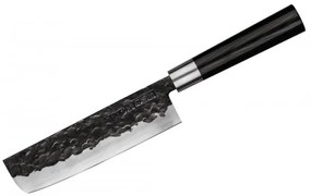 Cutit Nakiri Samura Black Smith, otel carbon, HRC 58, lama 16.8 cm