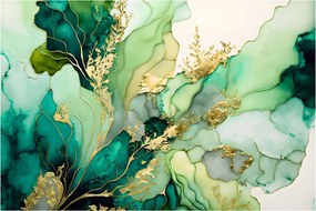 Tablou - Abstractizare verde (90x60 cm)