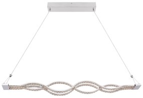 Lustra suspendata LED dimabila cu telecomanda design modern PILLA crom 67109-30 GL
