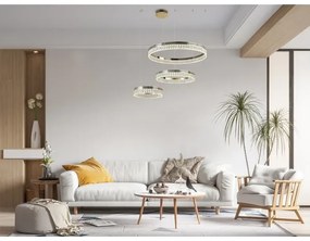 THALIA Lustră LED dimabilă cu cristale suspendată pe cablu LED/120W/230V 3000-6000K + telecomandă