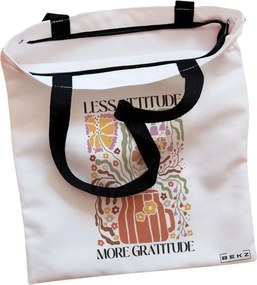 Sacosa de Panza pentru Cumparaturi, Geanta Tote, Boho Style 1, Cu fermoar, 38x34.5 cm, Alba, BEKZ®