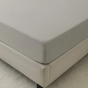 Cearsaf din microfibra MICROVELLE gri deschis 90x200 cm