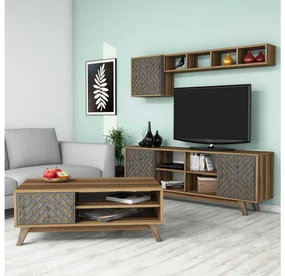 Set mobilier living Inge (nuc + albastru). 1089287