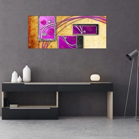 Tablou abstracție (120x50 cm)