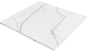 Mexen Hugo cadă de duș pătrată SMC 80 x 80 cm, piatră albă - 42158080