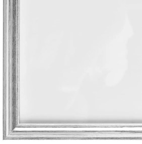 Rame foto colaj de perete masa 3 buc. argintiu 29,7x42 cm MDF 3, Argintiu, 29.7 x 42 cm